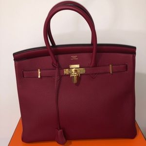 ❌SOLD❌ Hermes Togo 35 Rouge Grenat